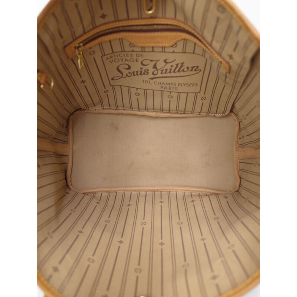 Louis Vuitton Monogram Leather Brown Neverfull Tote Bag - Picture 3 of 8